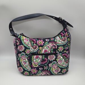 NWOT Vera Bradley Quilted City Shoulder Bag in Petal Paisley Print